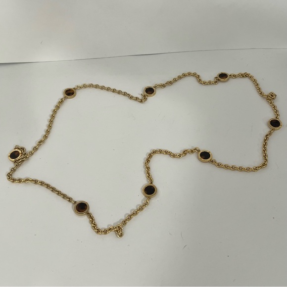 COPY - Michael Kors logo tortoiseshell disc 18” necklace - Picture 3 of 4